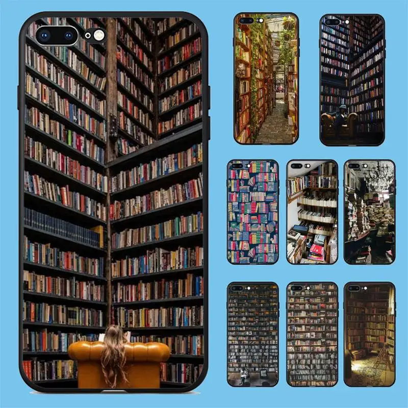 

Library Study BOOKs Reading Phone Case For Iphone 11 12 Pro Max X 6 6s 7 8 Plus XS XR 12mini Se 2020 Phone Cases