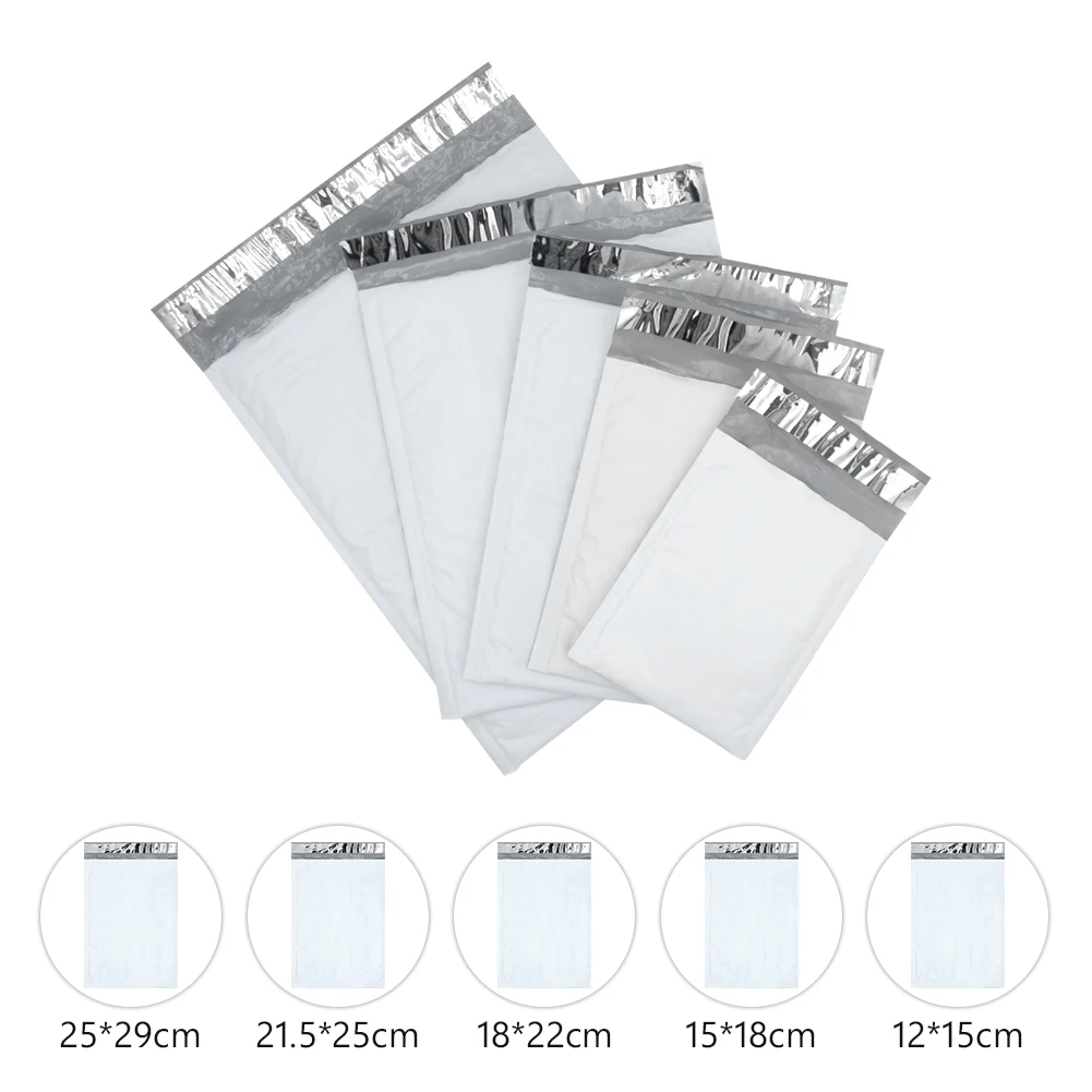 

10/20PCS 15x18 18x22 21.5x25 25x29cm Film Waterproof Pearl Packaging Mailing Bags Bubble Envelopes For Gift Mailer Self Seal