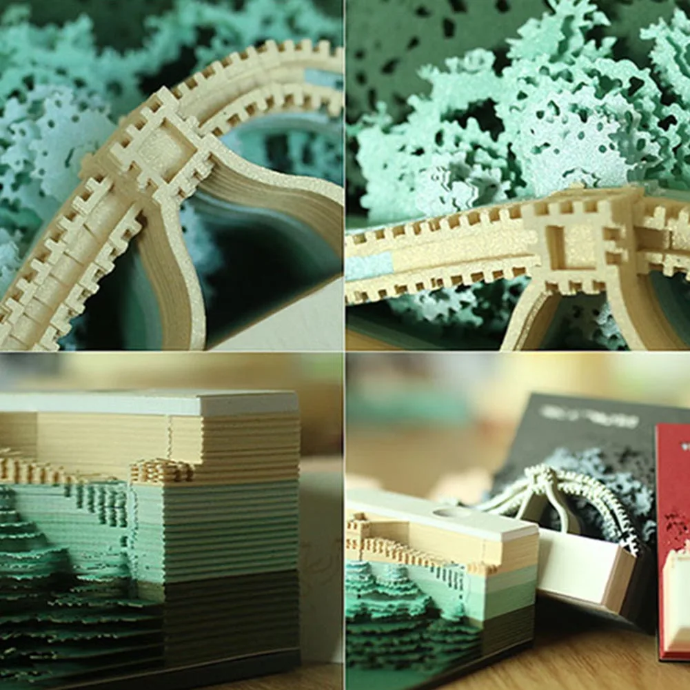 Высокие DIY бумажные заметки художественный строительный блок 3D украшения Липкие