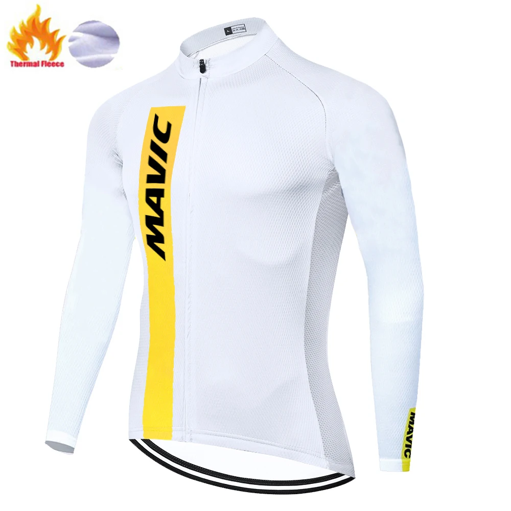 2020 pro team MAVIC maillot Велоспорт ретро с длинным рукавом зимняя camiseta ciclismo men ropa hombre|Майки