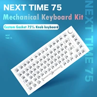 new nexttime 75 hot swap keyboard kit 82 key rgb light bt5 02 4ghz 3pin5pin for cherry gateron kailh knob mechanical keyboards