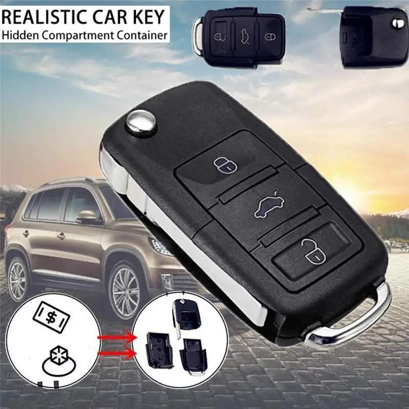 Car Remote Key Flip Folding Shell Case For Compartment Secret Stash Keyring Hidden | Автомобили и мотоциклы