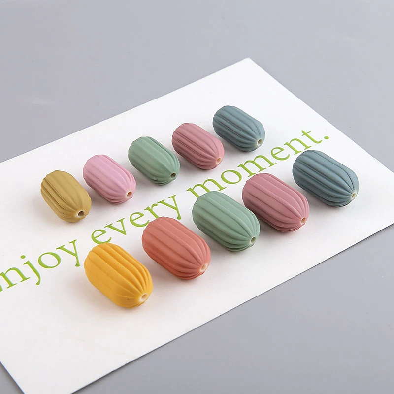 6 шт Горячая продажа осень и зима сплошной цвет Тыква смолы Овальные