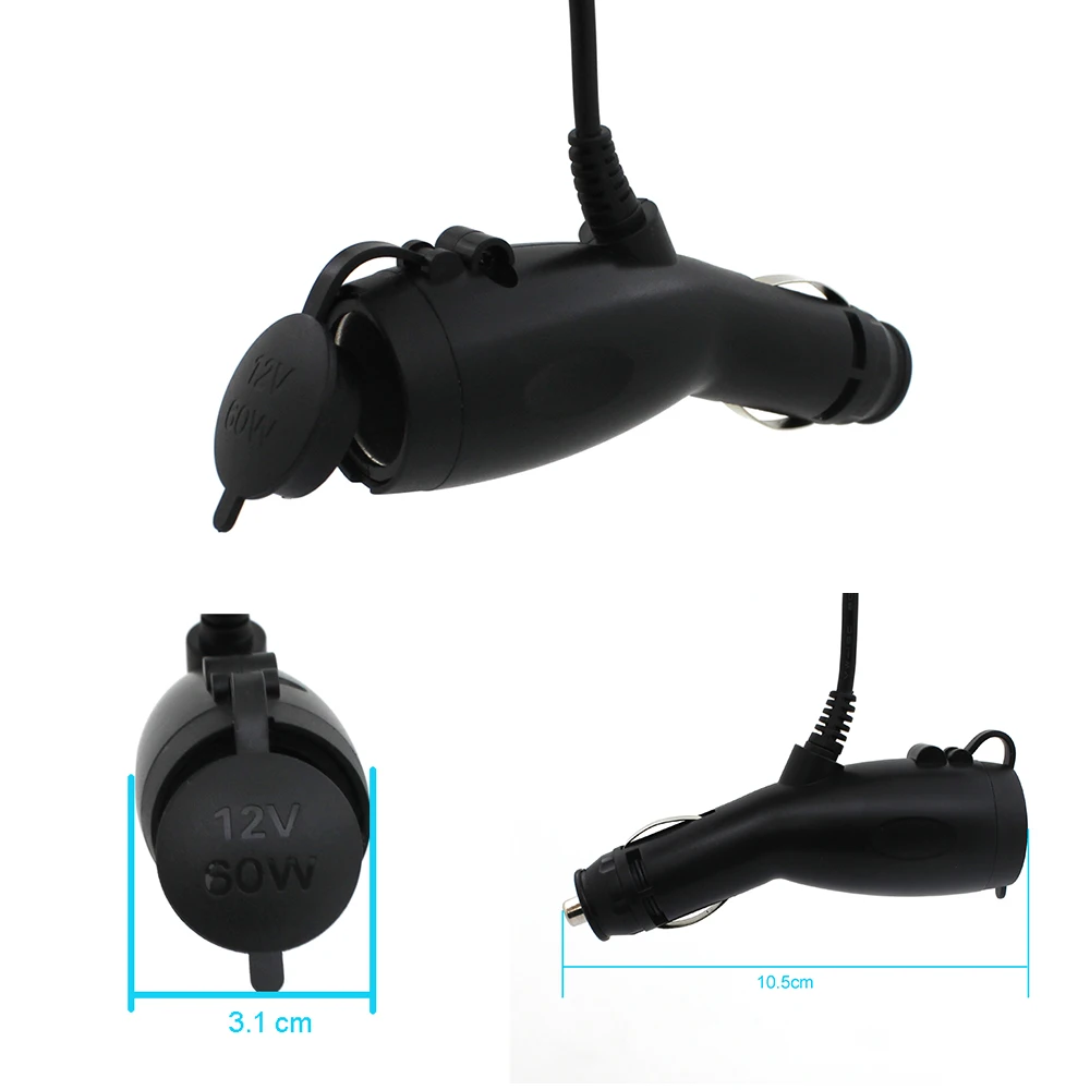 Автомобильное зарядное устройство с адаптером для детектора