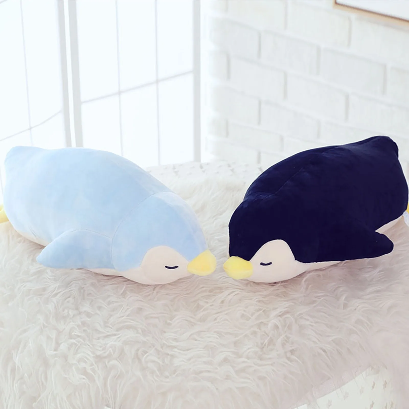 

Cute pet Factory direct Penguin Stuffed Animal Blocks Cute Soft Plush Toys doll Gifts toy children birthday gift Throw Pillow
