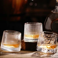 european style crystal rotating and decompressing tumbler drawing whiskey glass beer glass tea glass spirits glass brandy glass