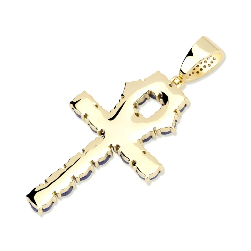 Новейший кулон со стразами из циркония бриллиантовый крест Медный с кубическим