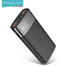 KUULAA Power bank 20000mah Quick Charge 3.0 portable charger PD fast charging power bank for redmi note 10 9 pro 9s iphone 12 11