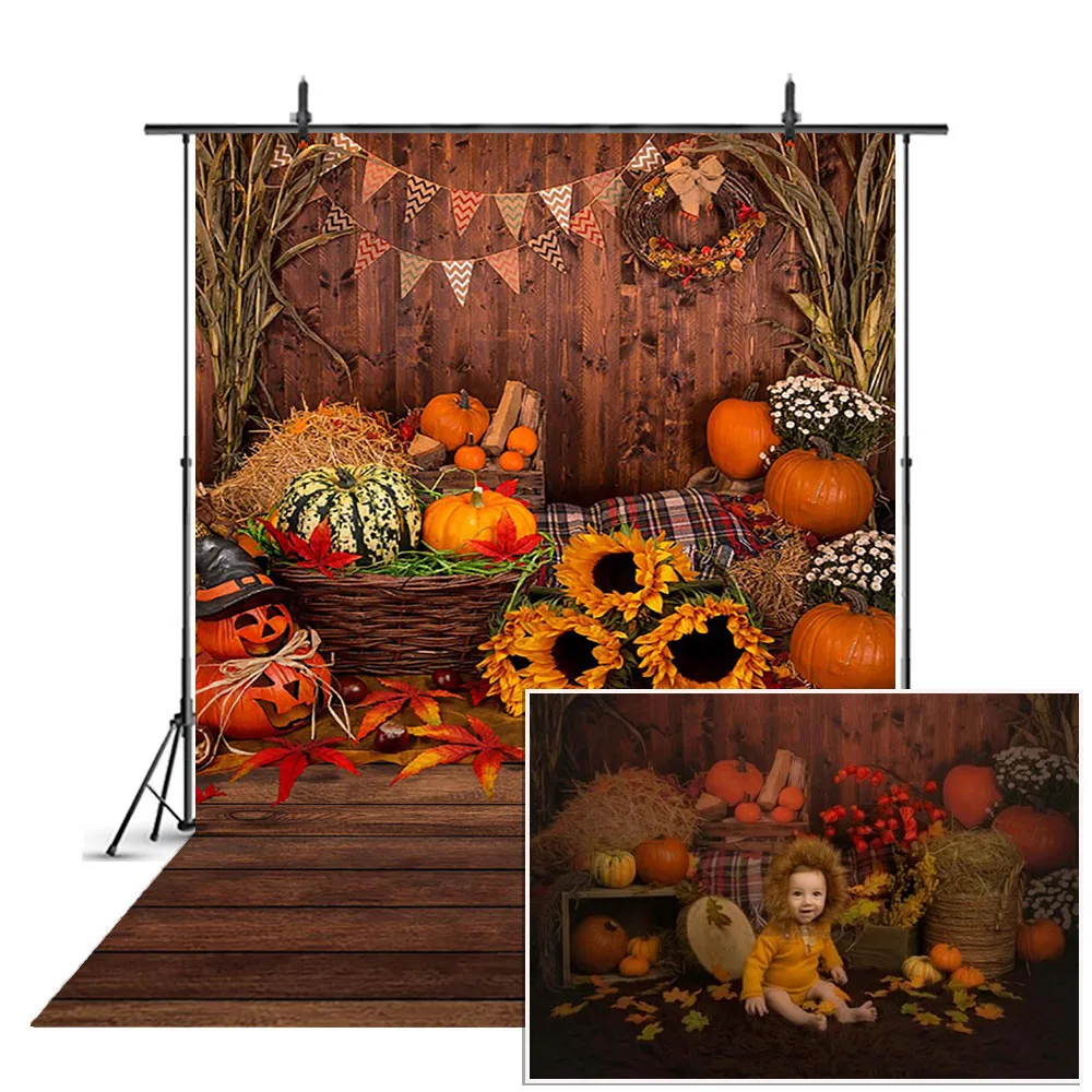

Тыквы осени для фотосъемки с изображением подсолнуха цветов деревянная доска для детей на день рождения фотосессия фон для студийной фотосъемки