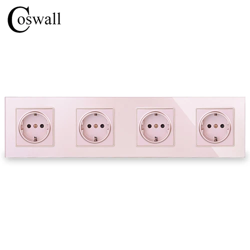 

COSWALL 4-клавишная розетка с заземлением