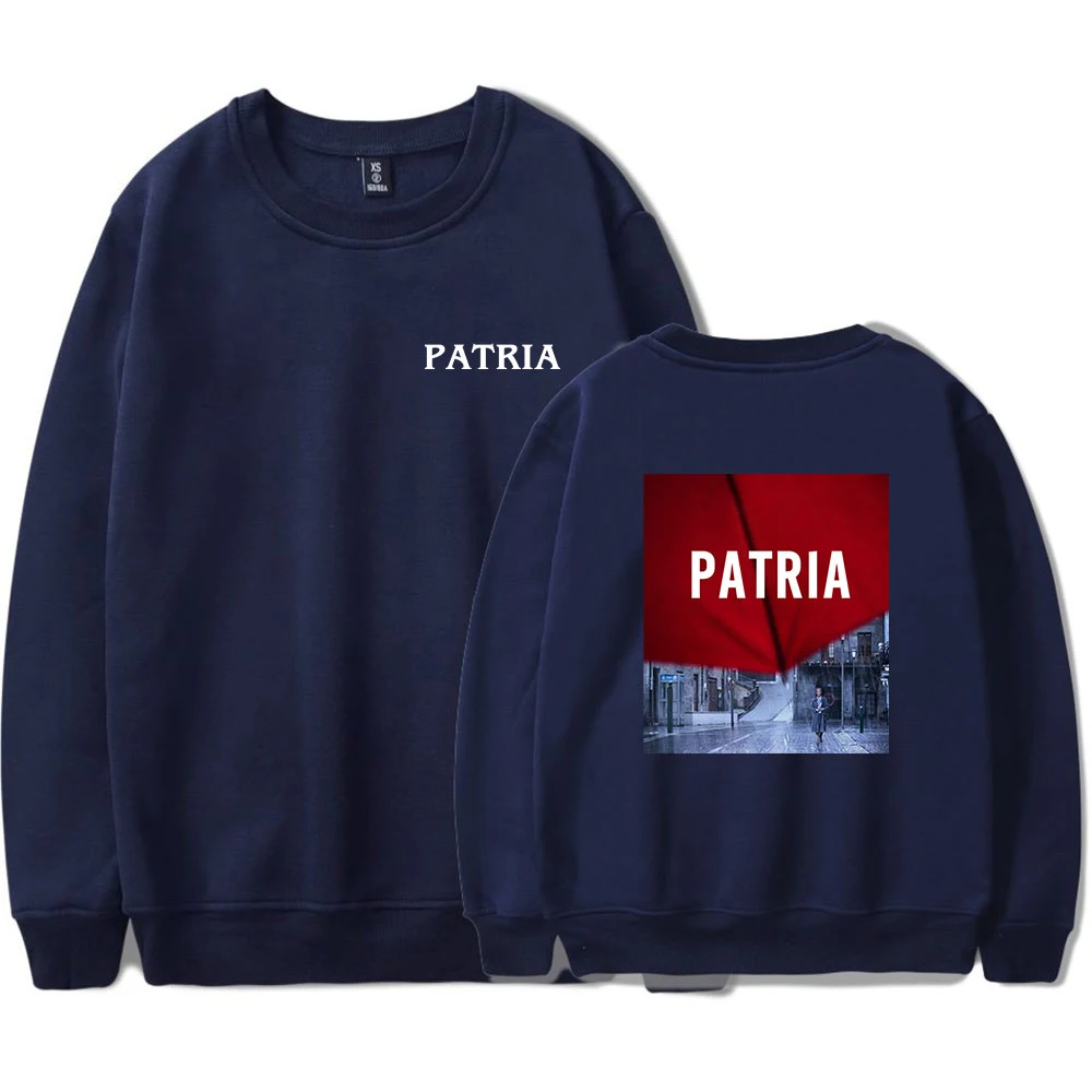 

WAMNI Fashion Patria Unisex Round Neck Sweatshirt Pullover Fashion Street Fashion Print XXS-4XL Size Round Neck Sweatshirt