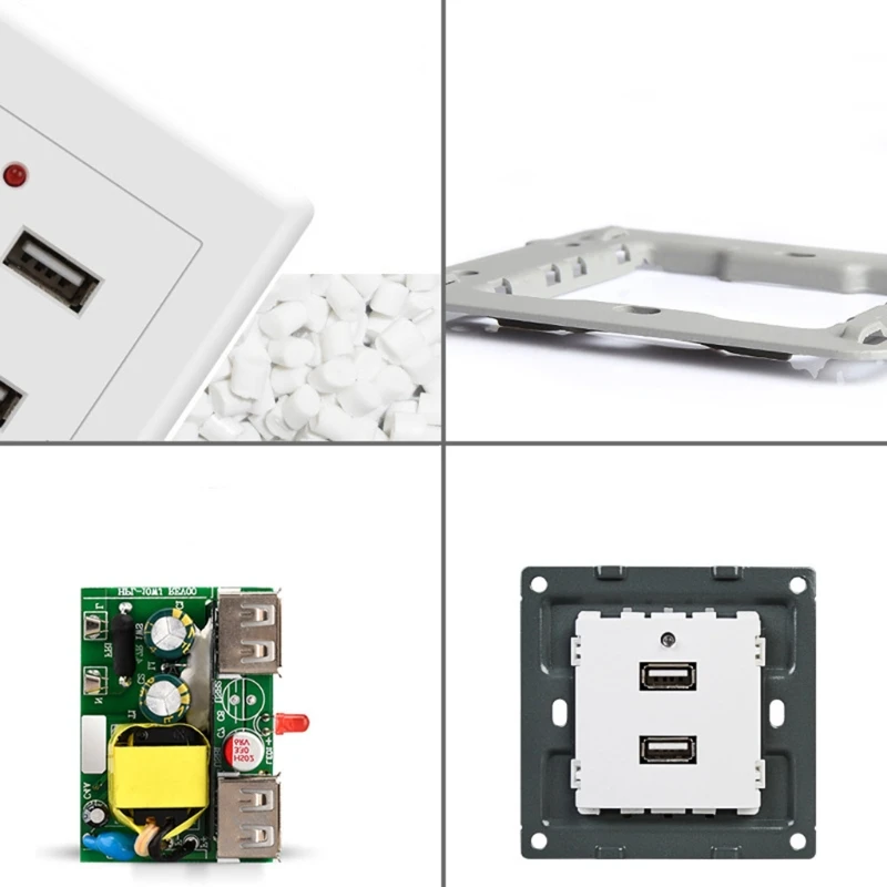 Электрическая розетка с 2/4 портами USB настенное зарядное устройство адаптер