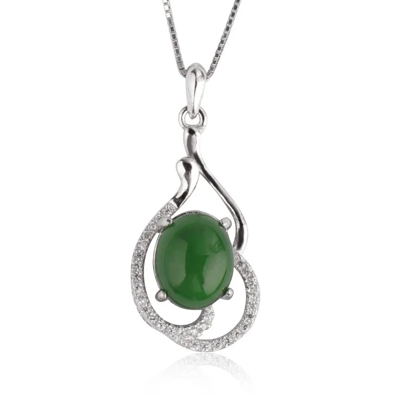 

2020 Top Fashion Promotion Jasper Hetian Sautoir 925 Inlaid Pendant With Certificate Of Manufacturers Selling National Wind