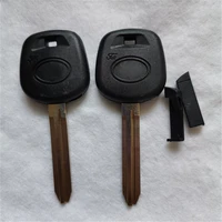 dakatu blank transponder key shell for toyota rav4 prado corolla camry reiz highlander yaris corolla toy43 blade with logo