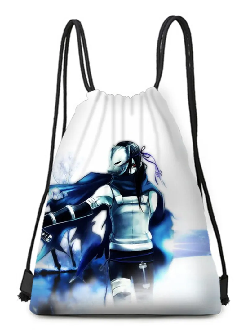 Naruto Drawstring Pocket Bag Cartoon Uzumaki 3D Decals Anime Sasuke Itachi Kakashi Girl Boy Children Gifts Kids Toys |