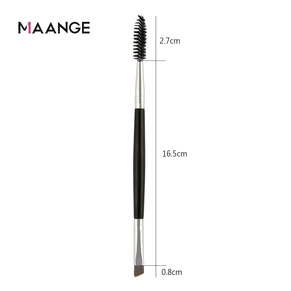 MAANGE 1 шт. Двусторонняя Кисть для макияжа бровей растушевка плоская Угловая