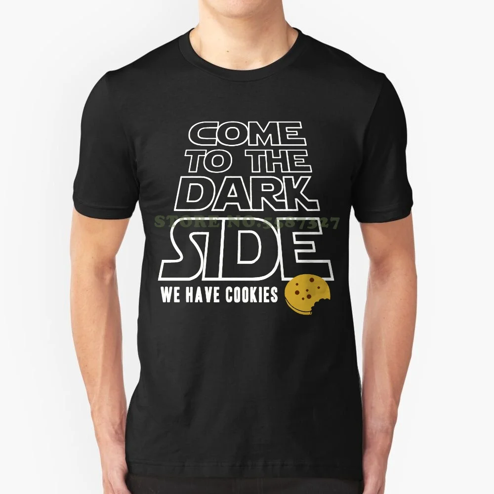 Brand Clothing Men T Shirt Come To The Dark Side T Shirt We Have Cookies Short Sleeve Men Tops Plus Size