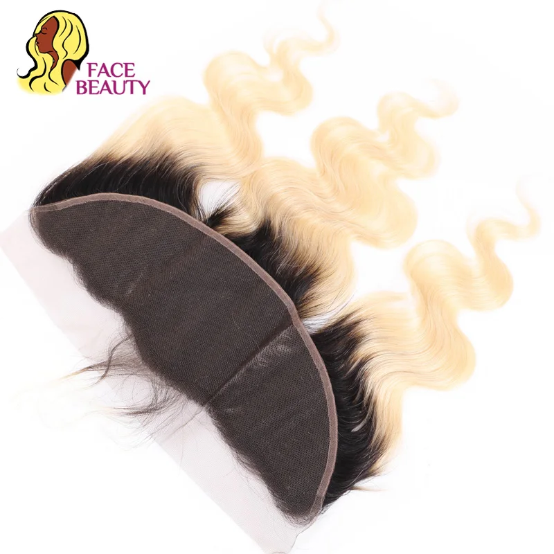 Facebeauty 13x6 фронтальная перуанская волна тела Remy блонд 613 цветов предварительно