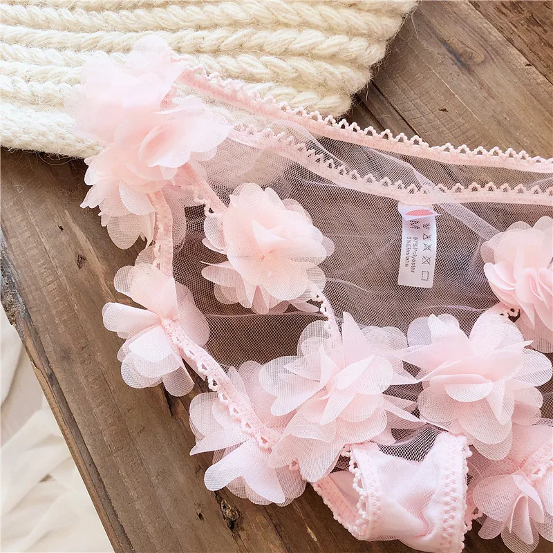 Wriufred sexy petal bud bra set silk gauze transparent vest underwear set pajamas set nightie sweet fairy