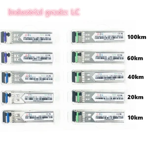 lc sfp fiber optic module industrial grade 4080 celsius 1 25g10204060100km 131014901550nm compatible optical module free global shipping