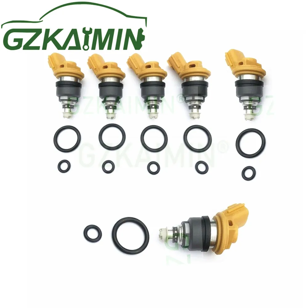 

set of 4 555cc Nismo FUEL INJECTOR NOZZLE 16600-RR543 16600RR543 yellow for nisaan 300ZX Z32 RB25DET VG30DETT SR20DET KA24 KM