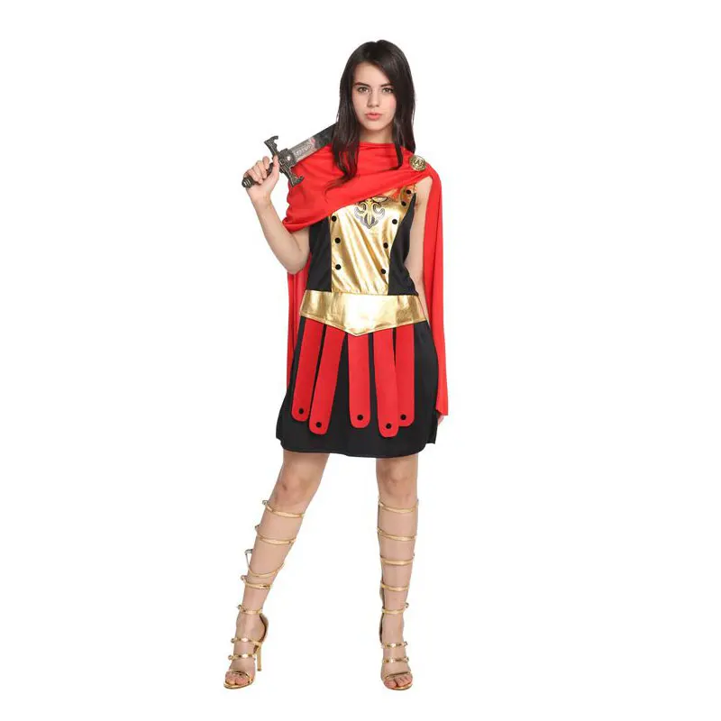 Благородный Римский красный плащ греческий Костюм Гладиатора воина