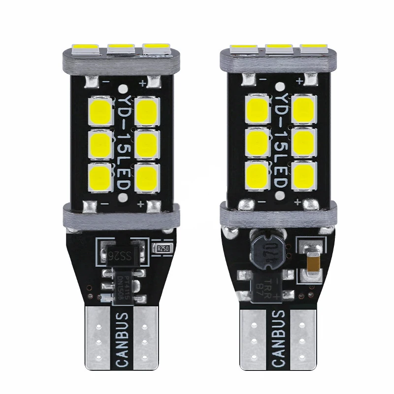 

2x W16W T15 LED Bulbs 2835 SMD Canbus OBC Error Free LED Backup Light 921 912 W16W LED Bulbs Car Reverse Lamp Xenon White DC12V