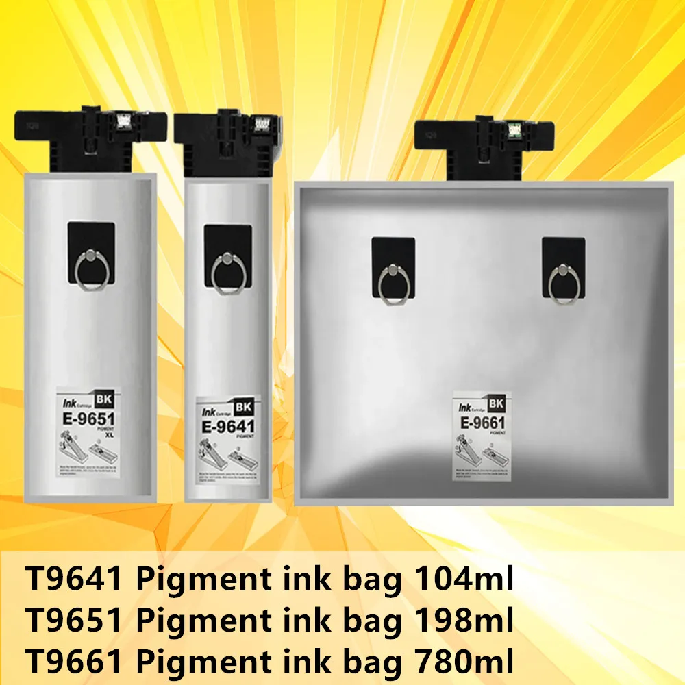 

780ML T9641 T9651 T9661 ink cartridge 9661 Ink Bag With Chip Epson WorkForce Pro WF M5299 M5799 M5298 M5299DW M5799DWF printer