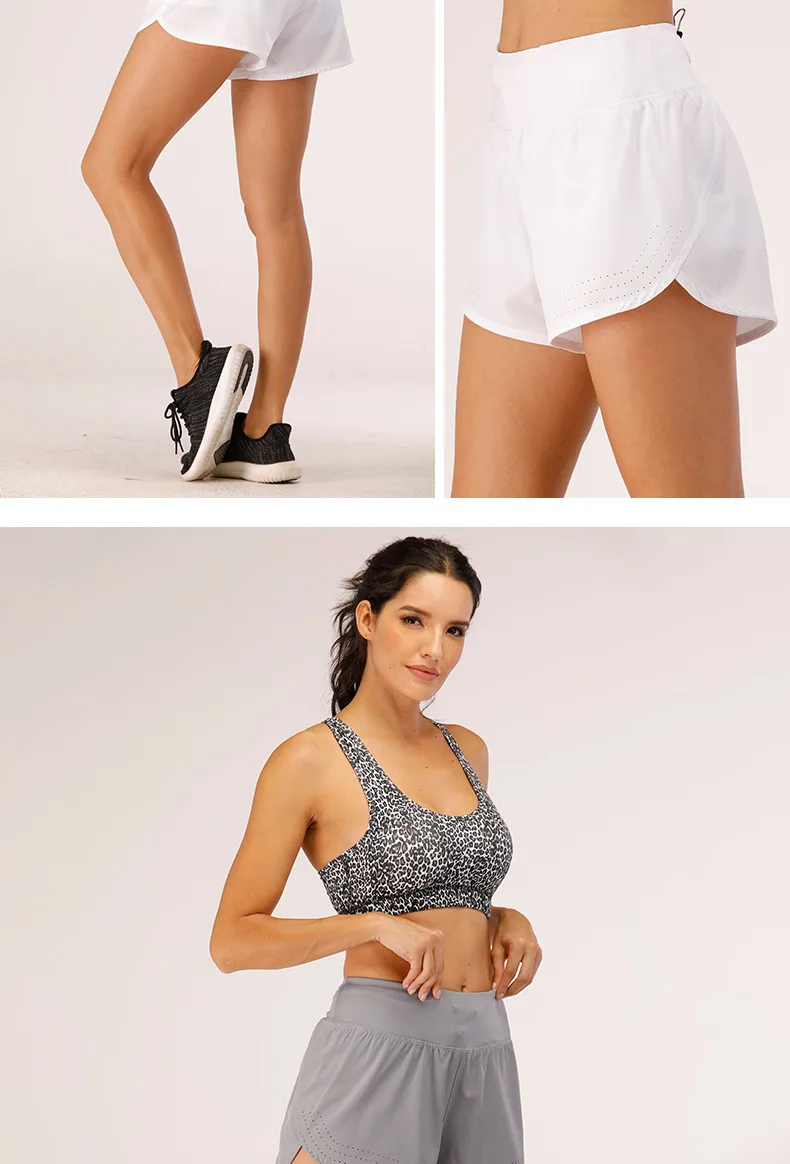 

Women Seamless Yoga Set Sportswear Fitness Yoga Sport Workout Leopard Running