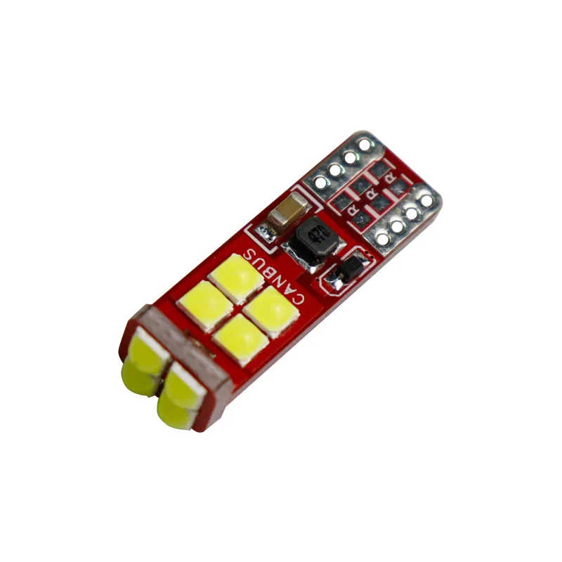 100 шт. 2 64 Вт T10 canbus 3030 A LED 12 smd 168 неполярный автомобильный внутренний светильник для