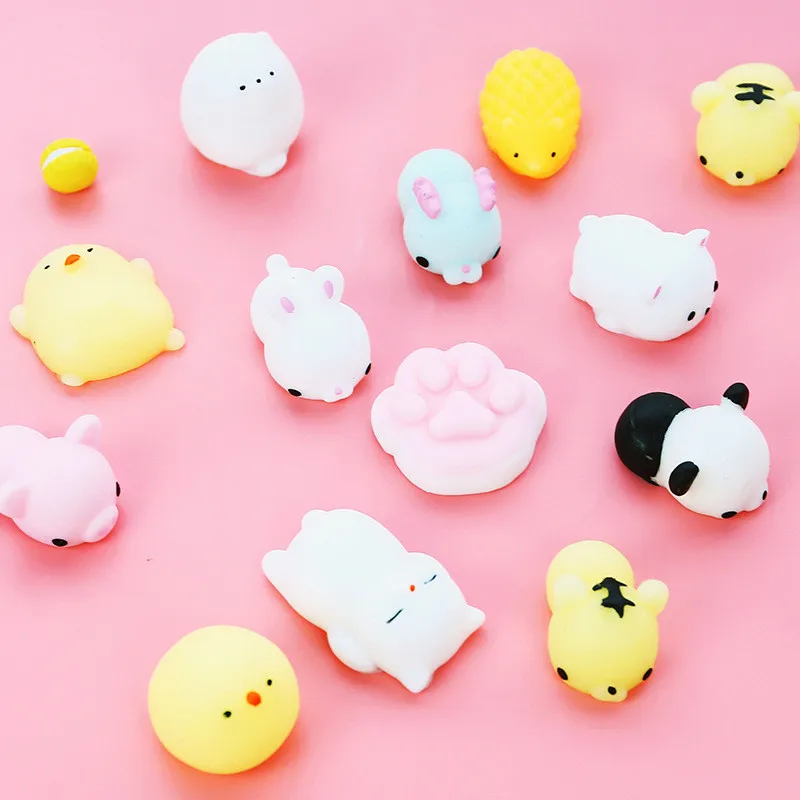 

1PC Stress Ball Squeeze Mini Cute Mochi Healing Kids Kawaii Toy Stress Reliever Decor Animal Noverty Toys Antistress Funny Gift