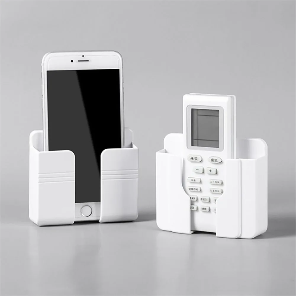 

Wall-mounted Shelf Sticky Mobile Phone Charging Stand Multifunctional Creative Storage Bedside Fixed Closet Organizer Wall Shelf