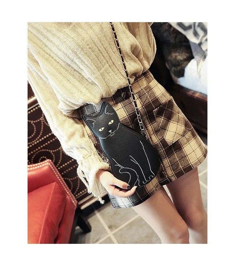 

Fashion Funny Cute Cat Women's Handbag Unique Animal Female Shoulder Bag Multipurpose Chain Crossbody Bag for Women Handbags