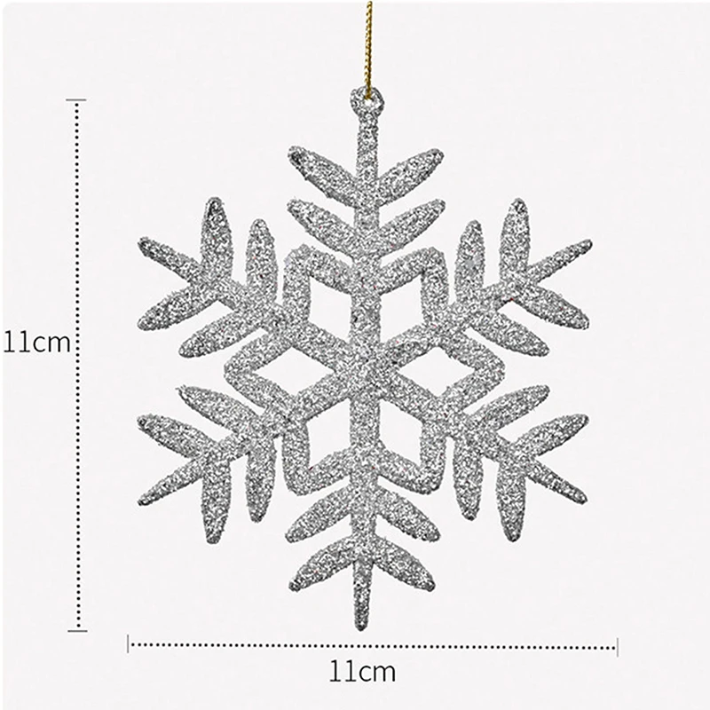 4 шт. 11 см пластиковые украшения для рождественской елки|Искусственный снег и