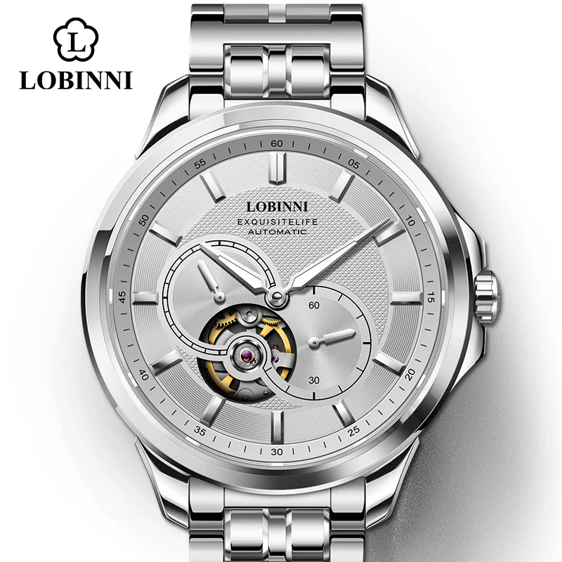 Швейцарские роскошные деловые мужские механические часы автоматические