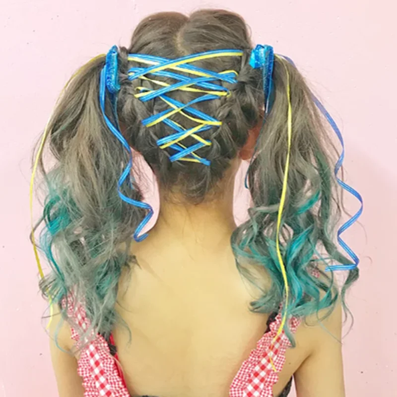 

Kid Women Girl Female Bohemia Style Women's Hair Accessories Reggae Braided Ribbon Woven Rope Hair Headdress for 2020 Long 90cm