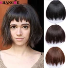 Синтетические женские челки SHANGKE, заколки для волос, аксессуары для волос, термостойкие заколки для волос, натуральные волосы для наращивания, накладные волосы