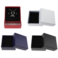 jewelry gift box fashion ring necklace earring bracelet paper bag wedding date jewelry gift box solid color packaging box