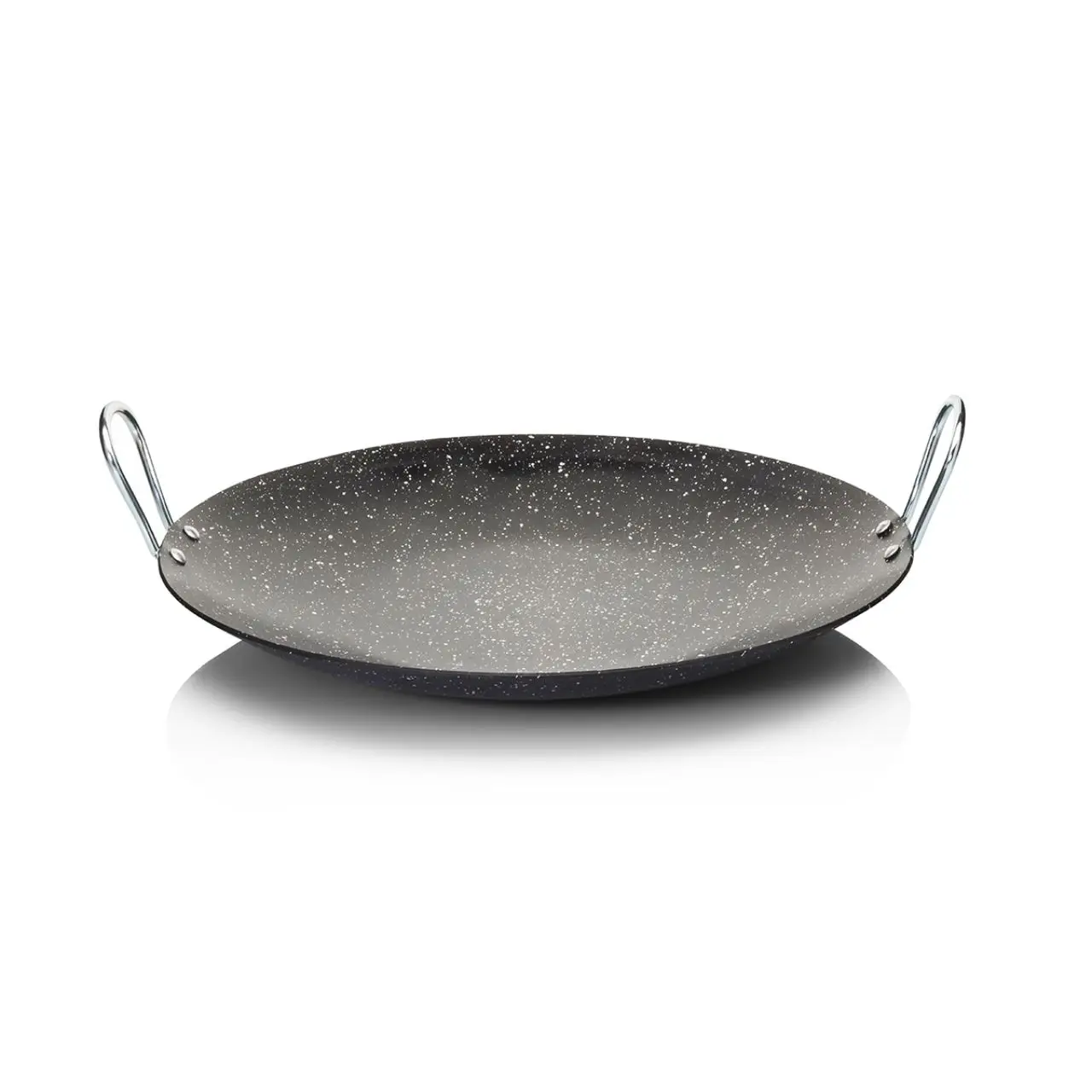 

34 CM Matt Black Granite Roasting Plate lunch box bulaklar eat bars knife
