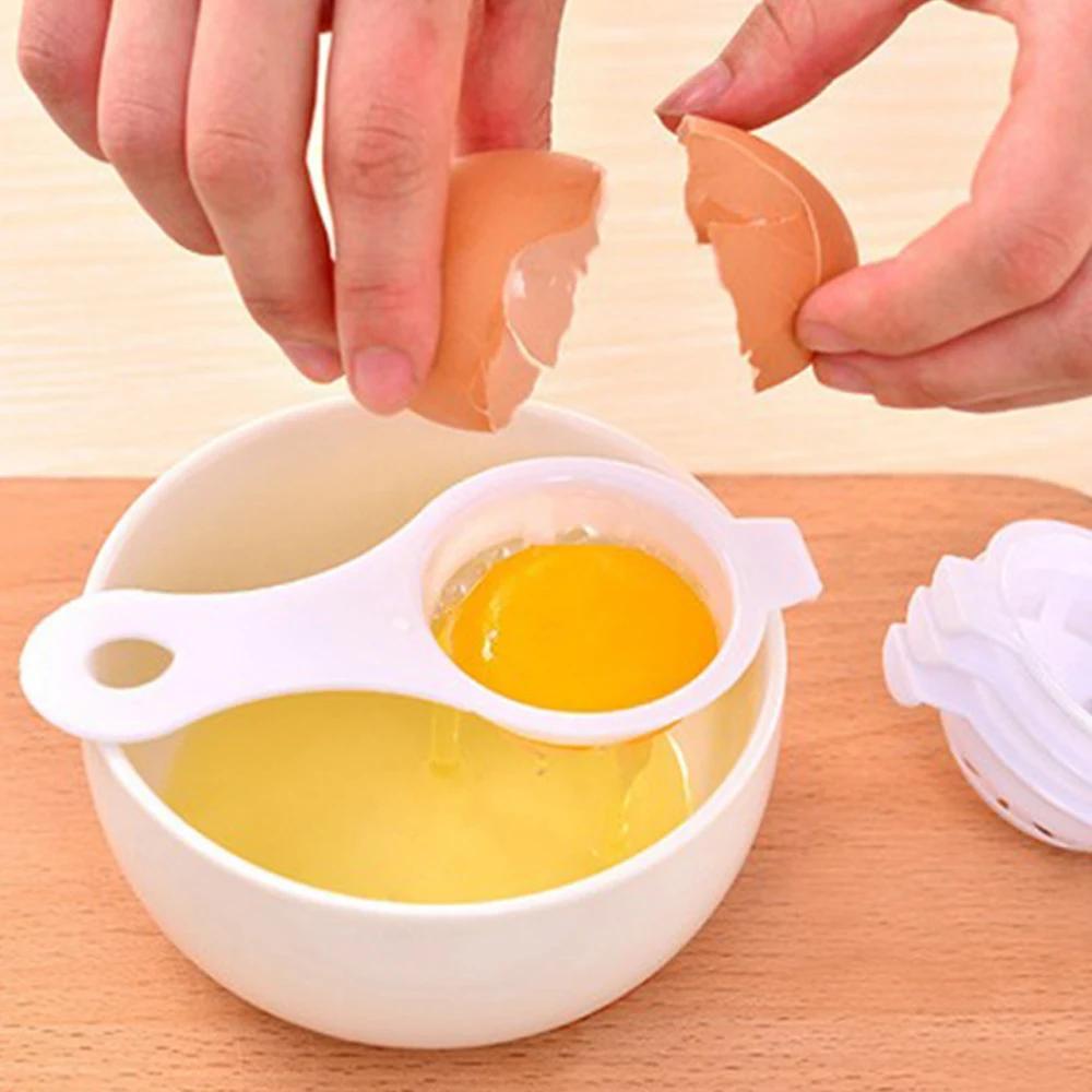 

1Pcs Plastic Egg Separator White Yolk Sifting Home Kitchen Baking Chef Dining Cooking Gadget For Household Kitchen Tools