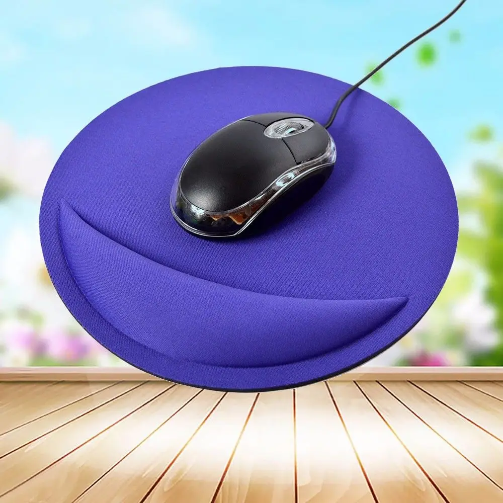 Круглый игровой коврик для мыши с поддержкой подставки на запястье компьютера ПК