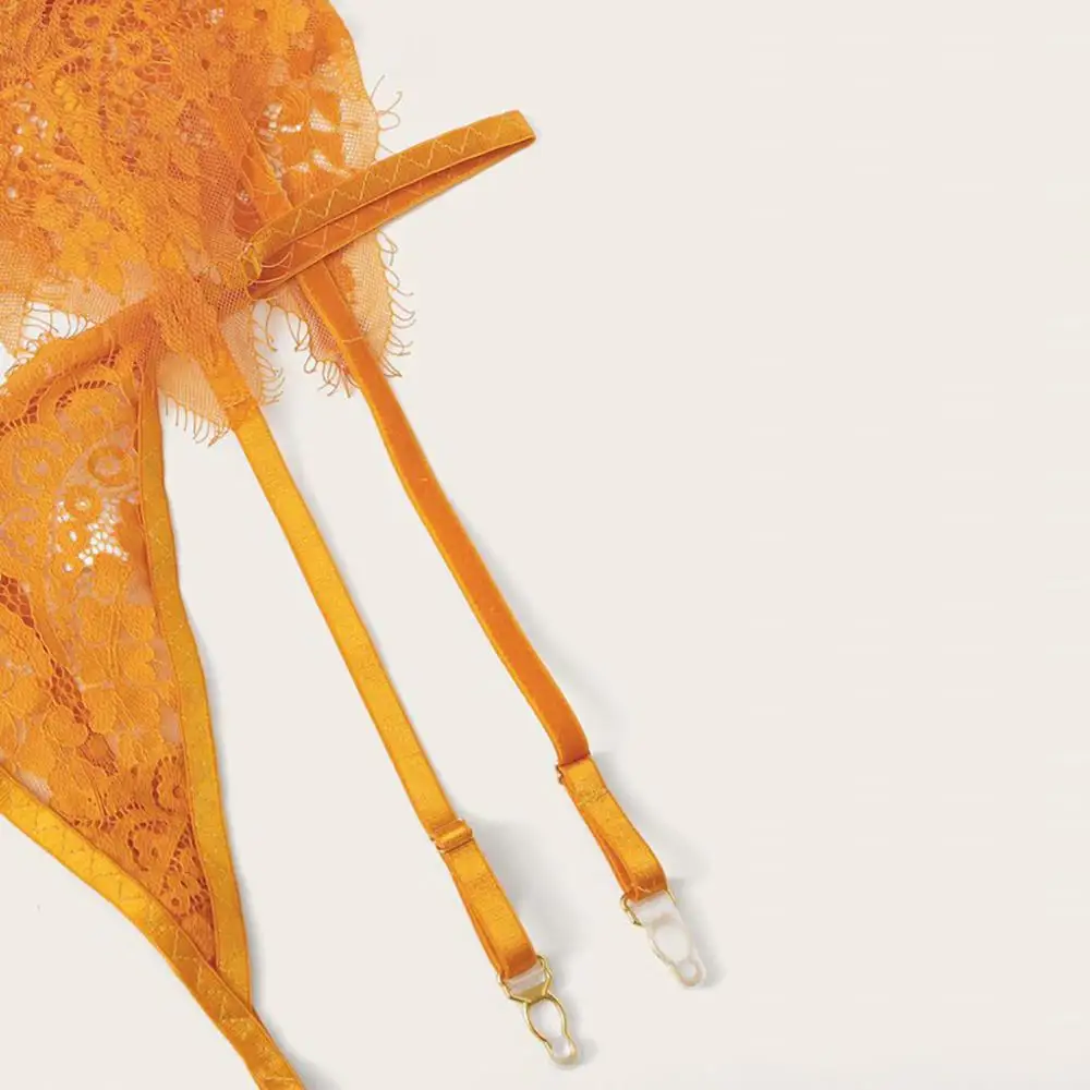 Женский сексуальный кружевной комплект нижнего белья модный однотонный