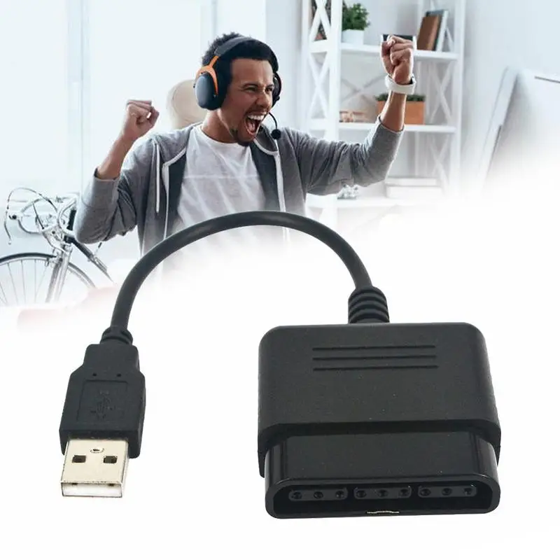 

USB Adapter Converter Cable For Gaming Controller For PS2 to For PS3 PC Video Game Accessories