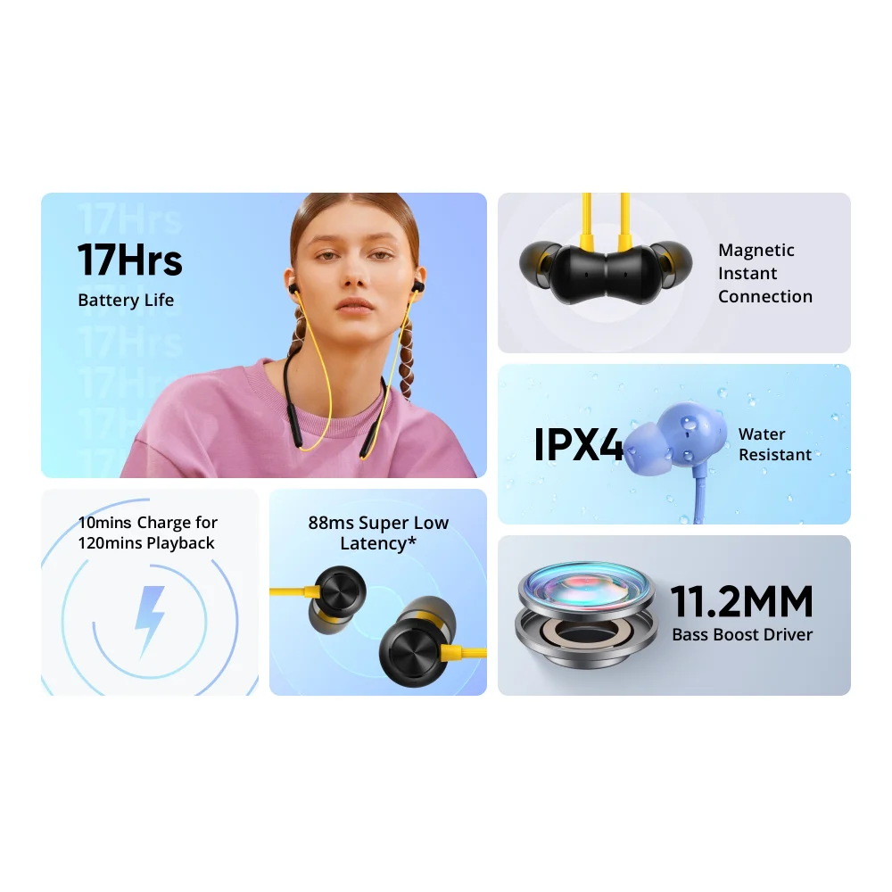 global version rma2011 aac sbc original realme buds wireless 2 neo bluetooth earphones neckband sport headset type c bass boost free global shipping