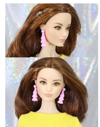 Оригинальные аксессуары для кукол браслет серьги ожерелье резинки волос шпильки