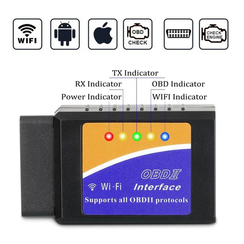 Супер Мини V03HW контрольный инструмент V1.5 WIFI PIC18F25K80 чип OBD2 OBDII считыватель кодов
