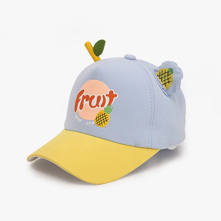 

New Baseball Cap For Kis Girls Boys 2-4 Years Korean Fashion Print Sun Hat Summer OutdoorAdjustable Snapback Caps