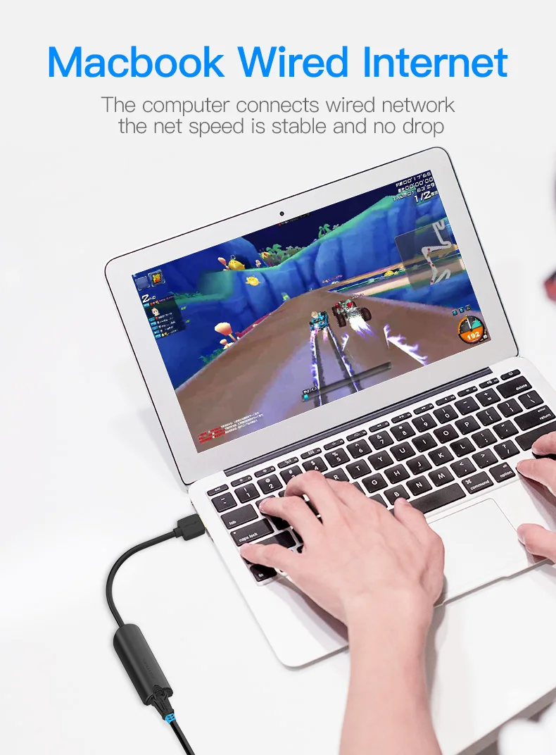 Vention USB 3,0 концентратор высокоскоростной USB3.0 к RJ45 Ethernet адаптер USB разветвитель 1000 Мбит/с сетевая карта для Macbook ноутбука ПК планшета