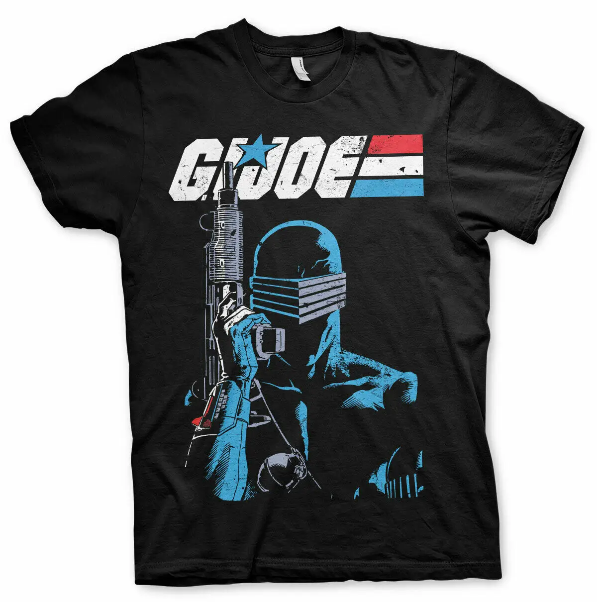 

Officially Licensed G.I. Joe - Snake Eyes Distressed Men's T-Shirt S-XXL Sizes
