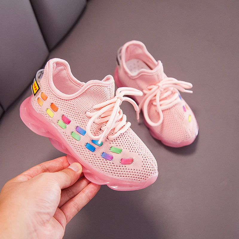 Kids Shoes Children Sneakers Blades Soles Running Shoes For Girls Outdoor Sport Sneakers Tenis Infantil Fashion Walking Shoes